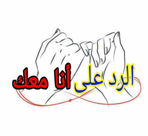 الرد على انا معك، اذا احد قالي أنا معك وش ارد عليه ؟